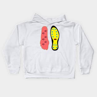 slippers and feet Kids Hoodie